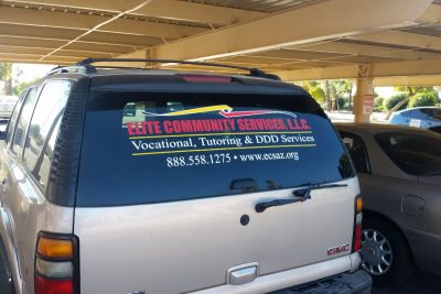 Vehicle Vinyl Window Lettering | Gilbert | Chandler | Scottsdale AZ
