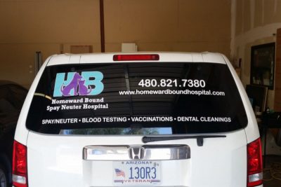 Vehicle Vinyl Window Lettering | Tempe | Mesa | Phoenix AZ