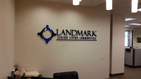 Logo Lobby Sign for Landmark Senior Living Communities - Spotlight ...