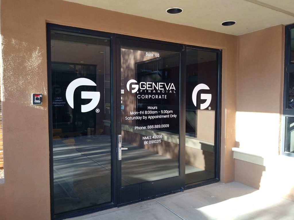 Geneva Financial's Rebranding Signs In Chandler And Glendale AZ