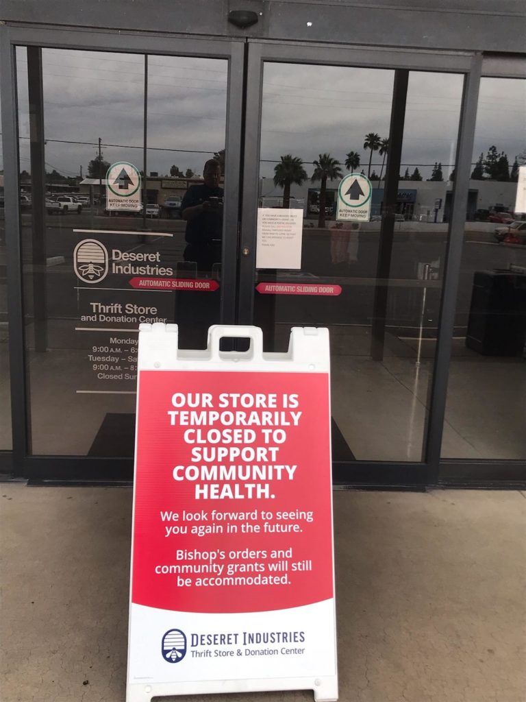 COVID-19 A-Frame Sidewalk Signs in Gilbert AZ