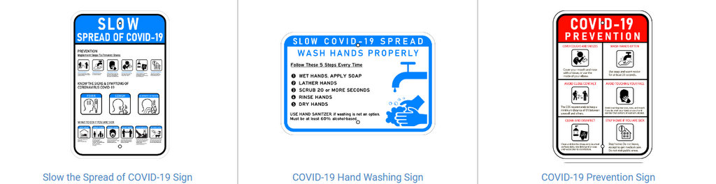 COVID-19 Signs for Businesses in Gilbert AZ