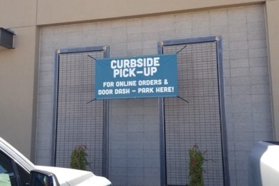 Restaurant Curbside Pickup and Drive Thru Signs in Mesa AZ