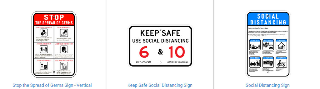 Temporarily Closed COVID 19 Signs for Gilbert AZ