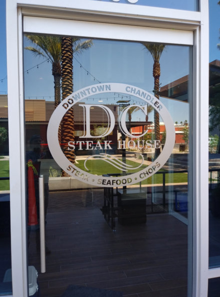Etched Vinyl Door Graphics in Chandler AZ