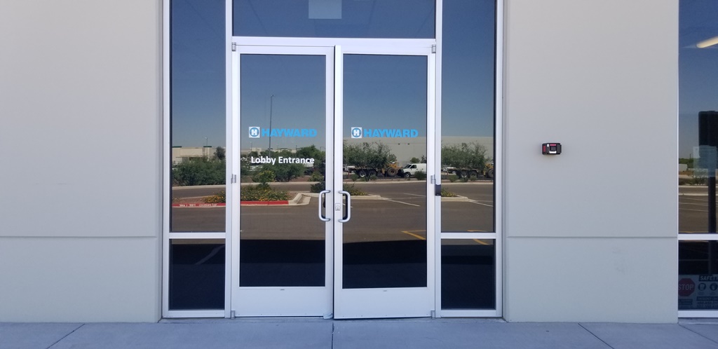 Window graphics for companies relocating to Phoenix AZ
