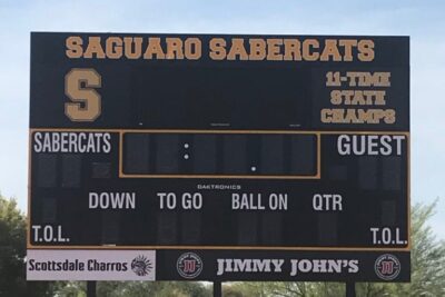 Vinyl Graphics for School Scoreboards in Scottsdale AZ