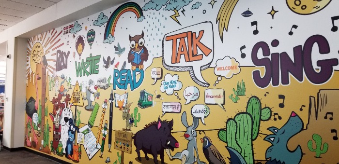 Wall Graphics for City Libraries in Chandler AZ