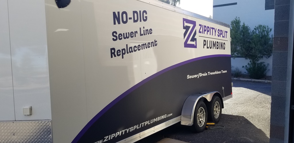 Work Trailer Graphics for Plumbers in Phoenix AZ