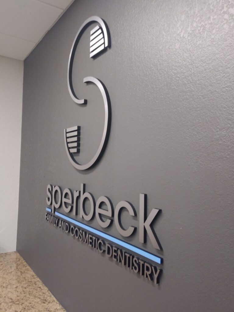 Lobby sign for dentists in Chandler AZ