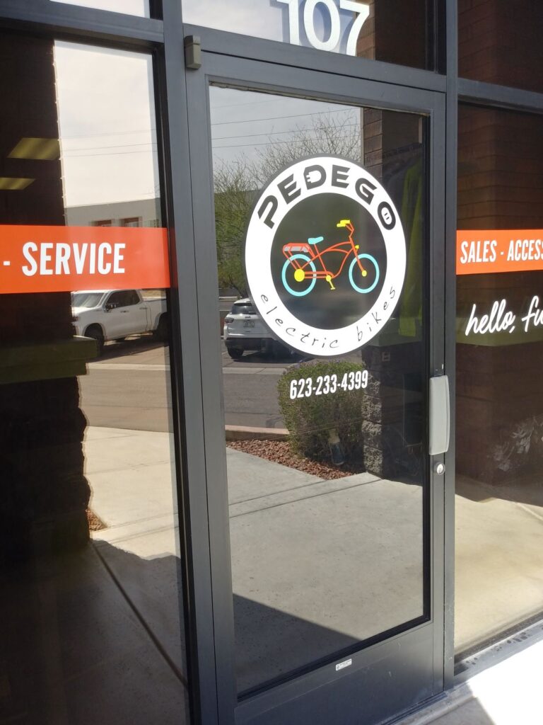 Perforated window graphics for retail stores in Peoria and Glendale AZ