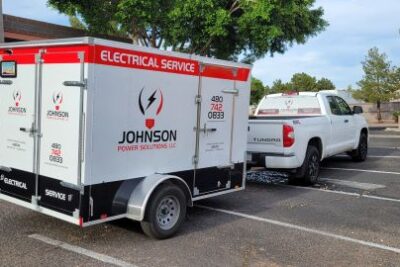 trailer and truck graphics for electricians in Gilbert AZ