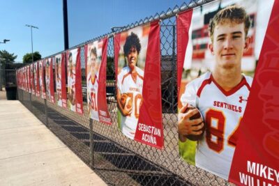 Football Student Fence Banners in Chandler AZ