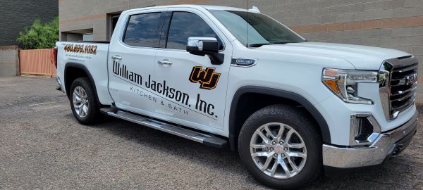 Examples of contractor fleet graphics