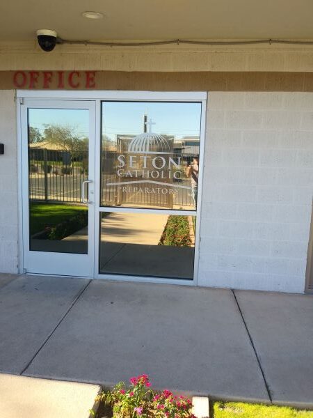 Vinyl Window Graphics and Lettering for Schools in Chandler AZ