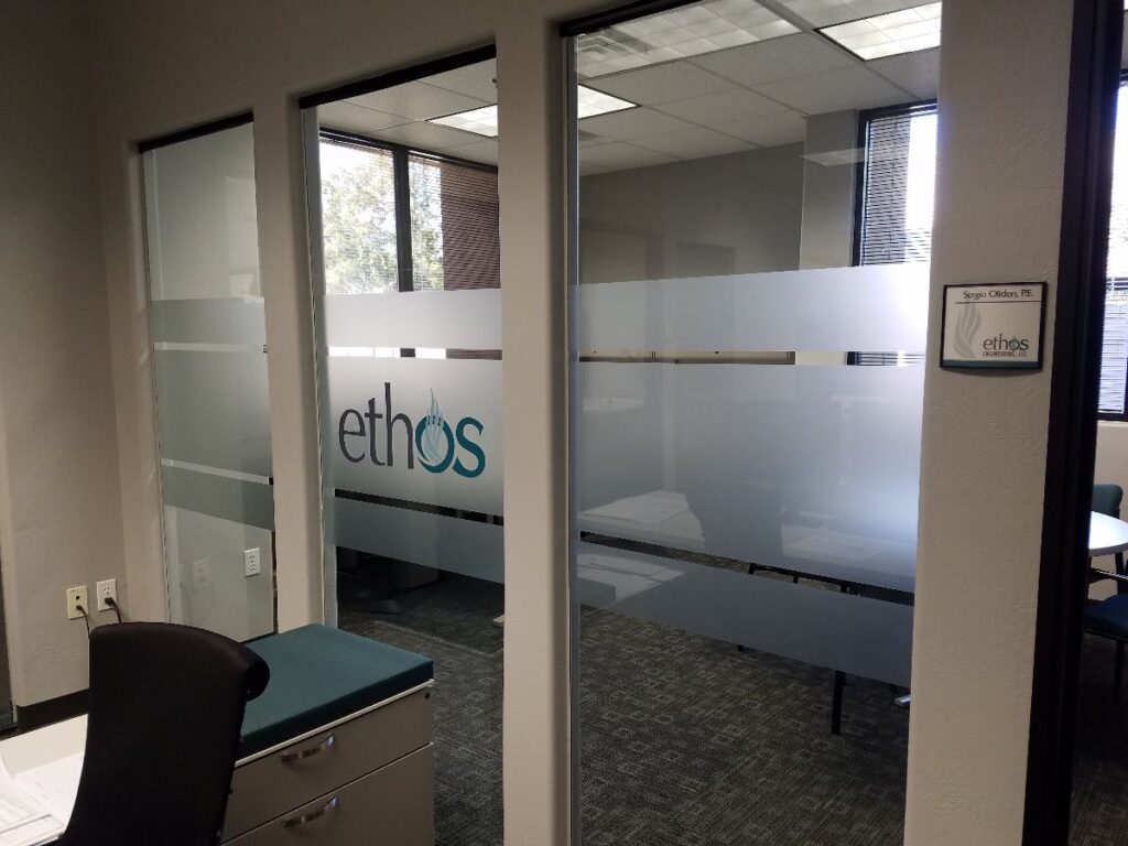 Frosted Vinyl for Privacy in Conference Rooms in Tempe AZ