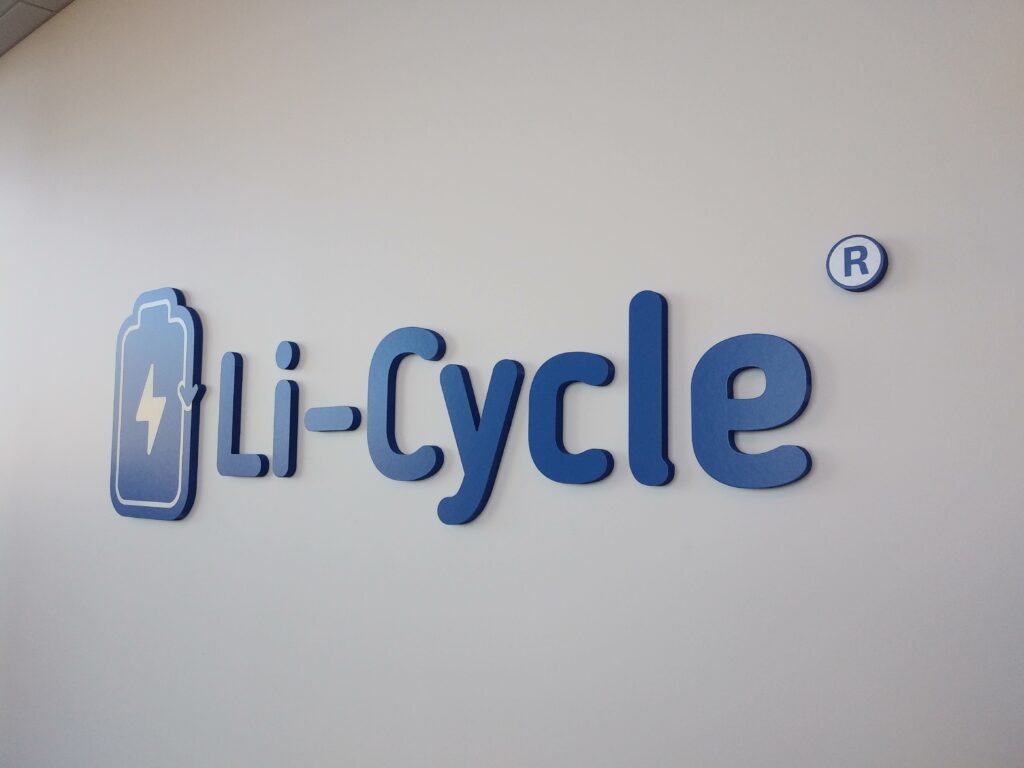 Li-Cycle Gets Branding Directional and Warehouse Signage in AZ