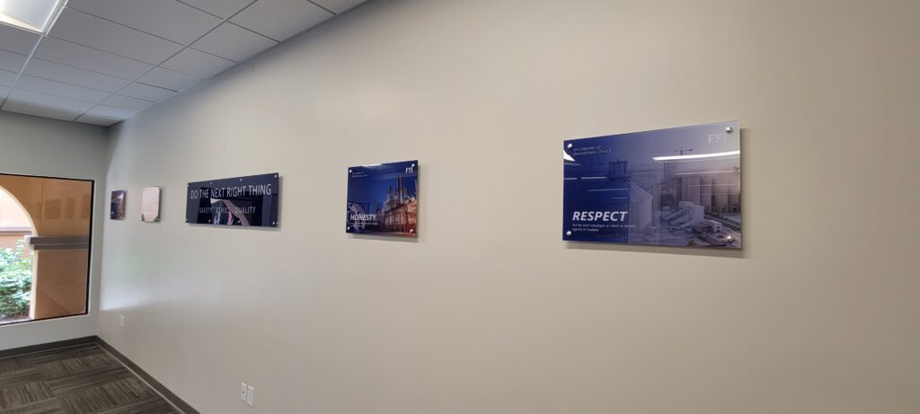 Acrylic Signs with Standoffs In Gilbert AZ