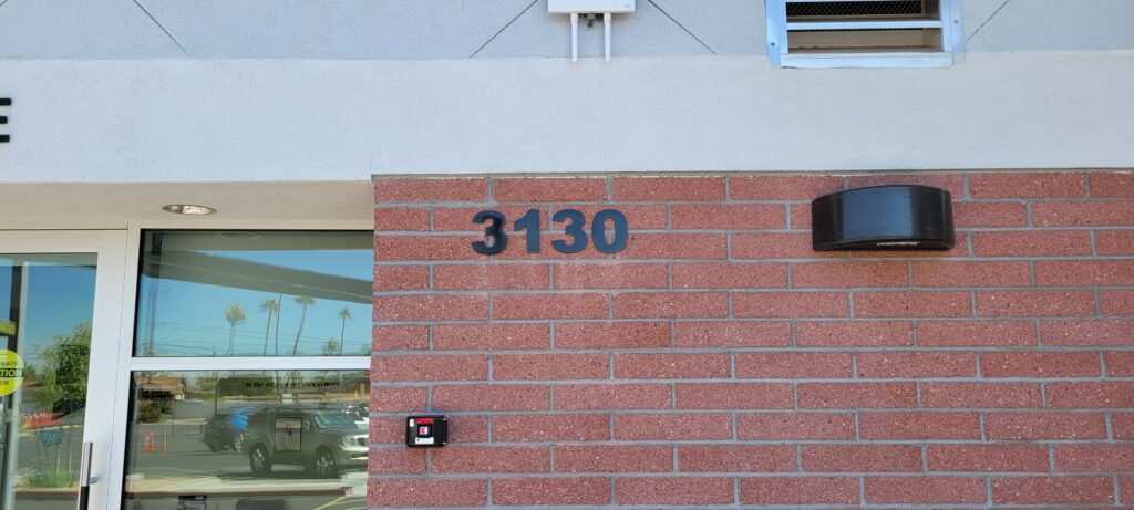 Flat Cut Aluminum Address Letters In Phoenix AZ