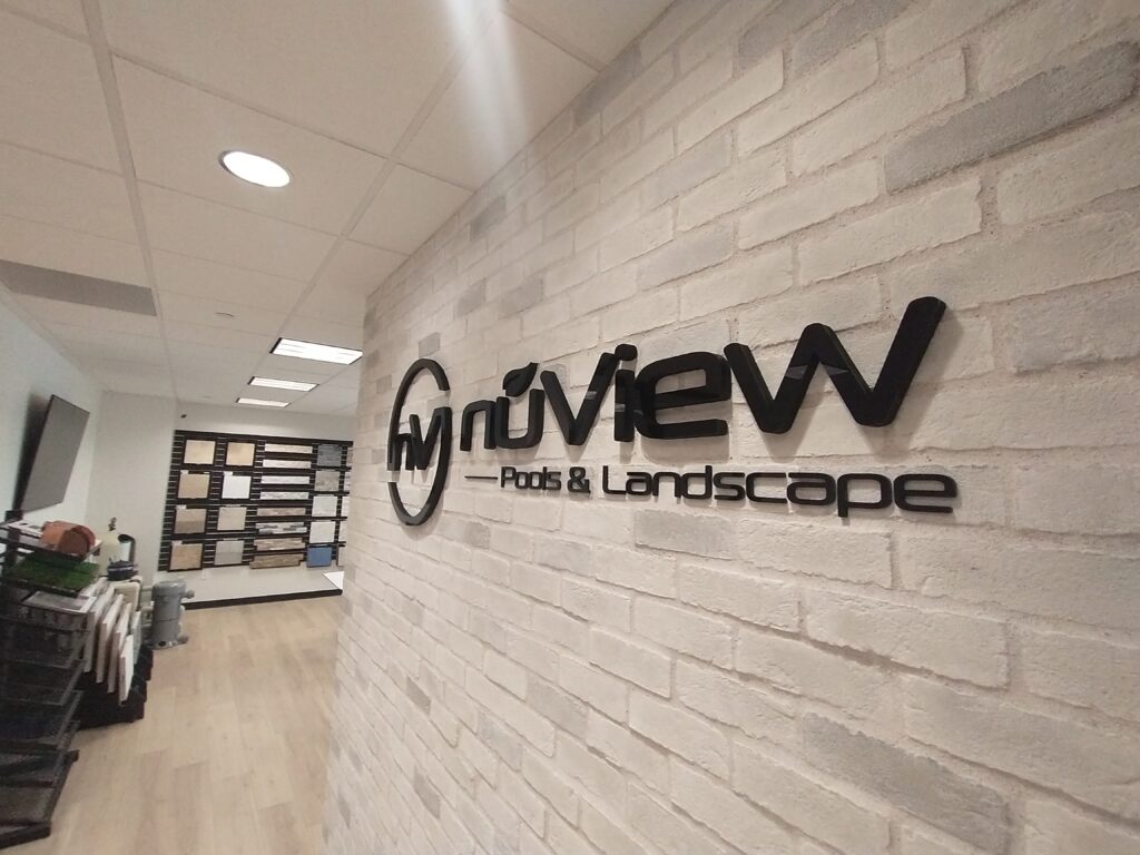 Custom Interior Office Signs in Gilbert AZ for NuView Pools ...