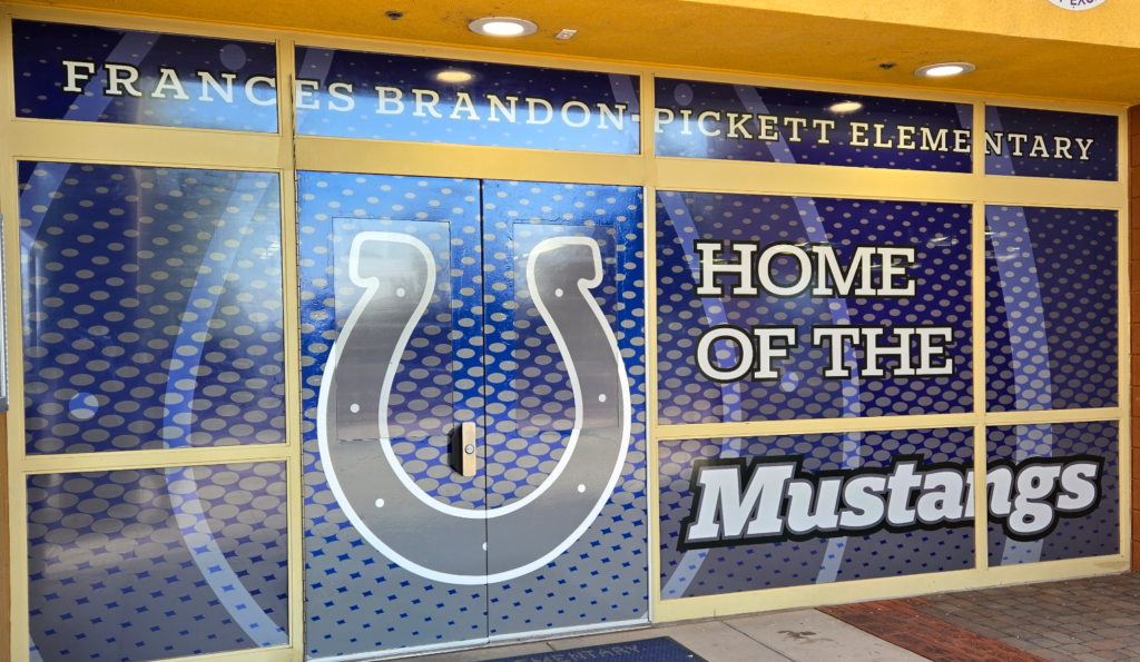 Entrance Door Graphics and Window Wraps Boost School Pride in Queen Creek, AZ
