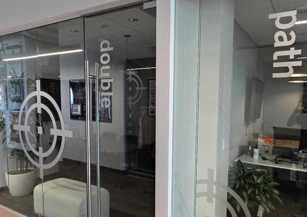 Etched Vinyl Window Graphics