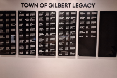 Town of Gilbert Legacy Wall