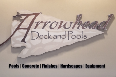 Showroom lobby sign