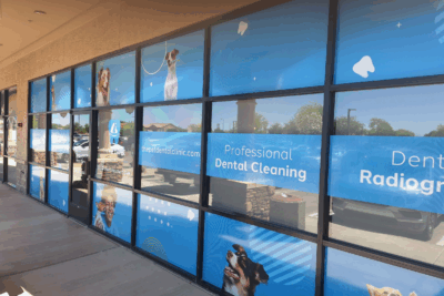 perforated window vinyl printing