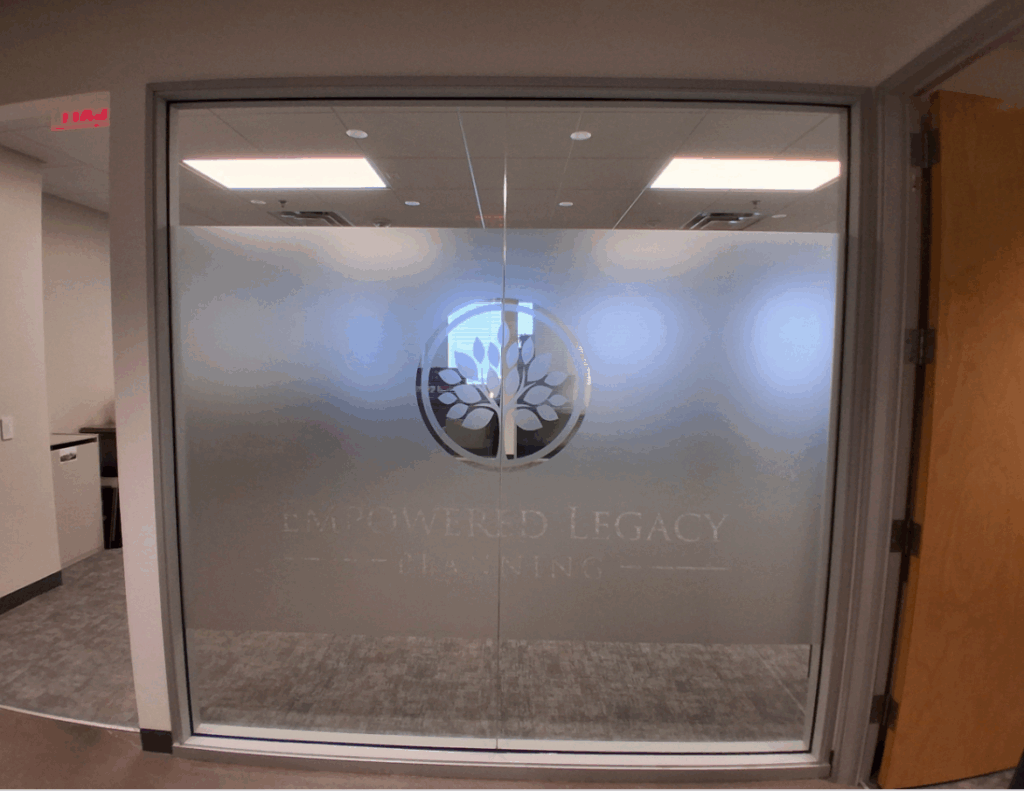 Empowered Legacy Planning Trusts Etched Privacy Film in Chandler, AZ