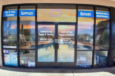 Perforated Storefront Window Film In Gilbert AZ