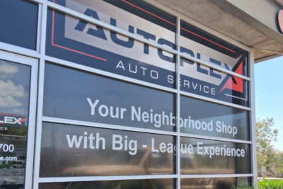 Perforated Vinyl Window Graphics In Tempe