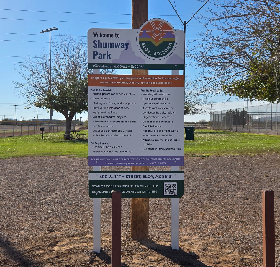 Park Signs in Arizona