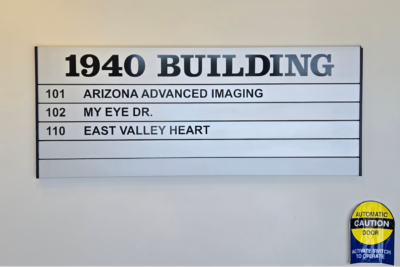 Tenant Panel Signage