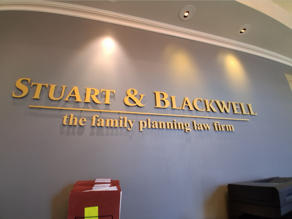 Metal Lobby Sign In Chandler